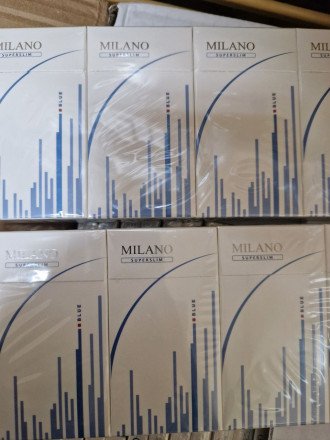Сигареты Milano Blue Superslim (в слюде) оптом   