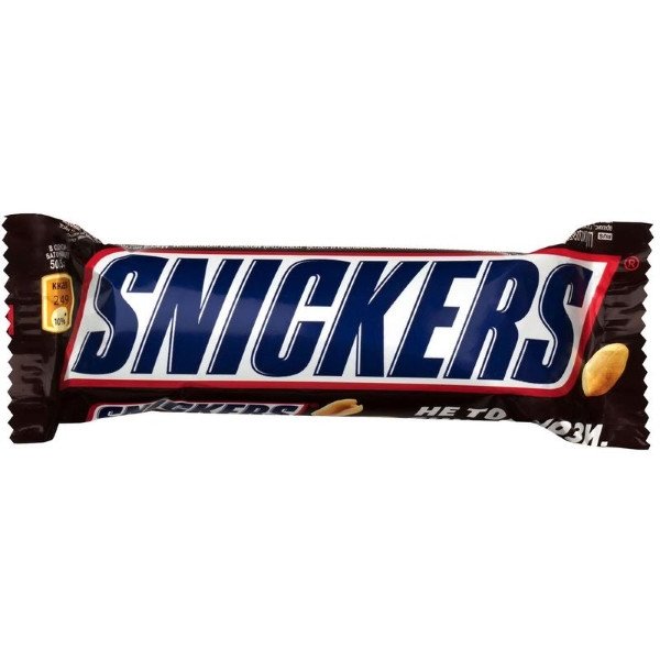 Шоколадный батончик Snickers 50.5 г оптом Шоколадный батончик Snickers 50.5 г оптом
