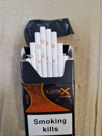  Сигареты Line X Nano Orange с кнопкой оптом 