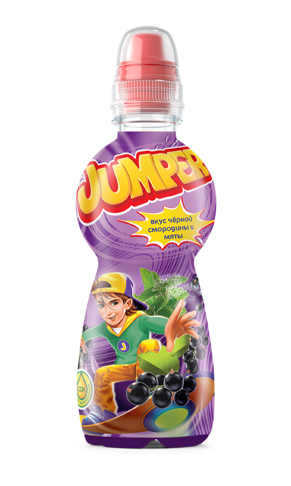 Напиток негазированный Jumper Чёрная смородина-мята 0,33 л оптом 