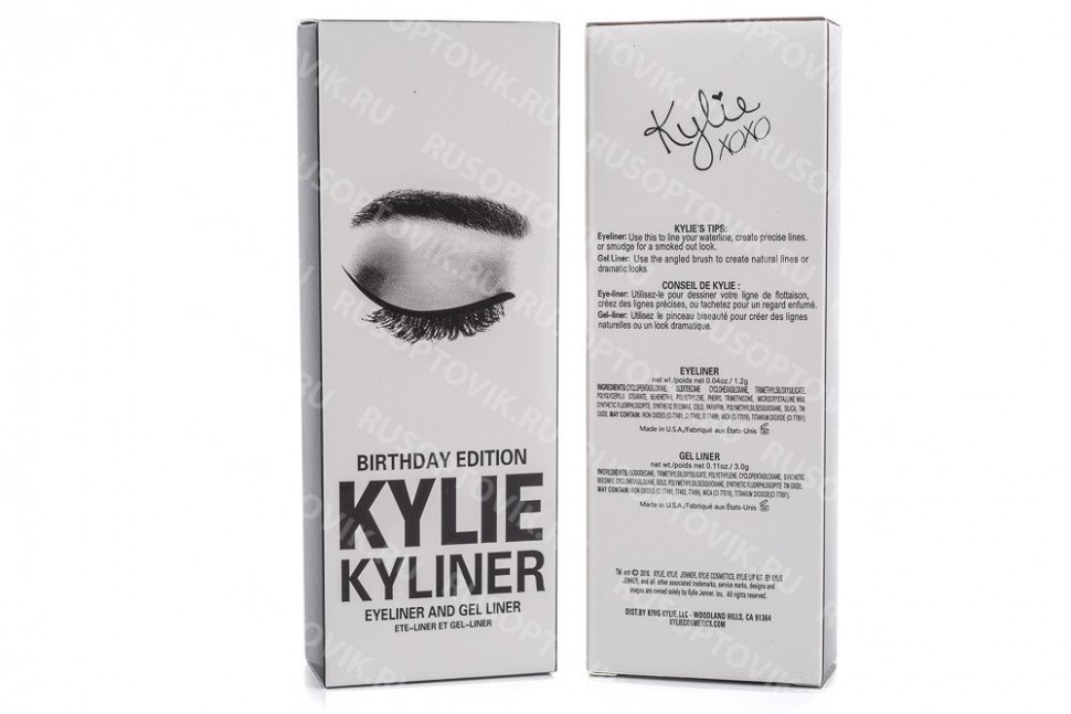 Набор Kylie Cosmetics Kyliner Kit (гелевая подводка/карандаш для глаз/кисть для подводки) оптом Набор Kylie Cosmetics Kyliner Kit (гелевая подводка/карандаш для глаз/кисть для подводки) оптом
