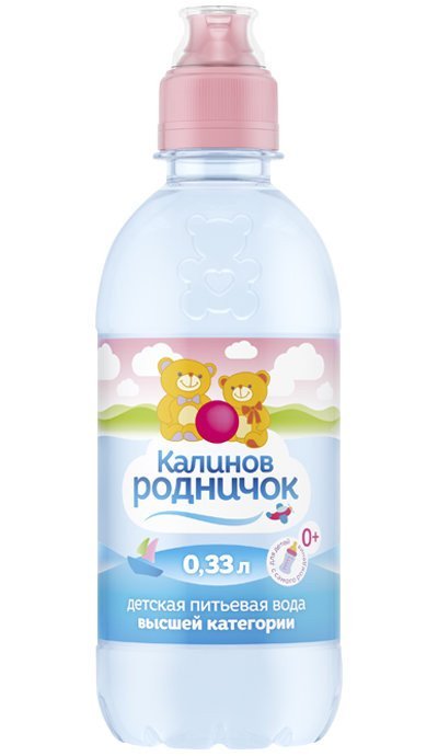 Вода детская питьевая Калинов Родничок негазированная спортивная пробка 0,33 л оптом Вода детская питьевая Калинов Родничок негазированная спортивная пробка 0,33 л оптом