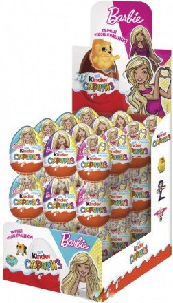 Шоколад молочный Kinder Сюрприз Barbie 20г оптом 
