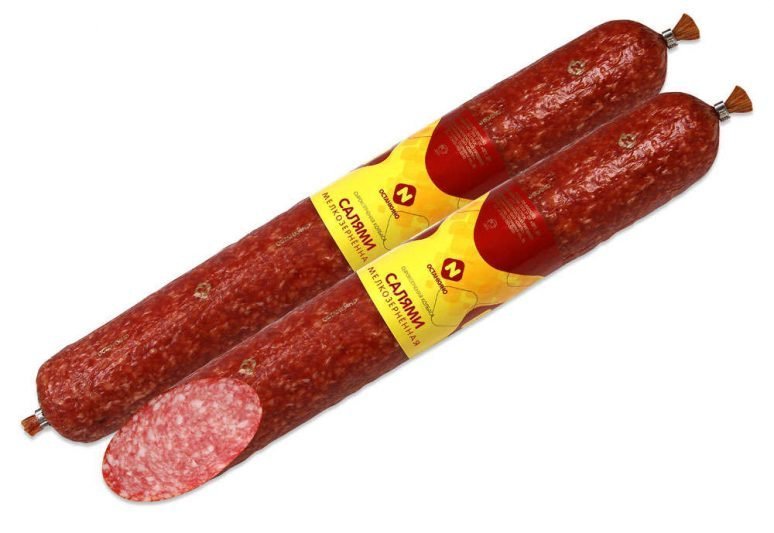 Колбаса сырокопченая салями мелкозерченная  Останкино 1 кг оптом 