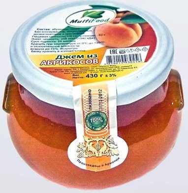Джем из абрикосов Multifood 430г оптом Джем из абрикосов Multifood 430г оптом