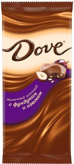 Шоколад молочный Dove Фундук-изюм 90г оптом Шоколад молочный Dove Фундук-изюм 90г оптом