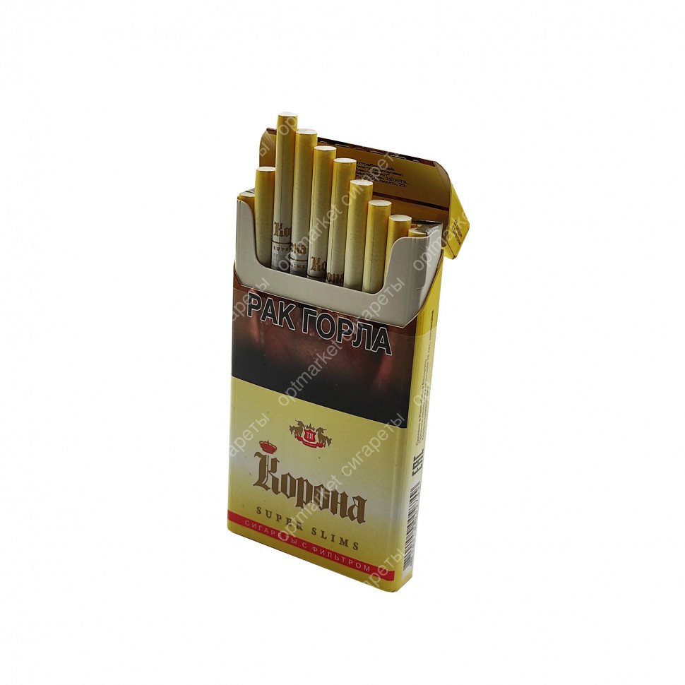 Корона Super Slims желтая (ОРИГИНАЛ) оптом Корона Super Slims желтая (ОРИГИНАЛ) оптом