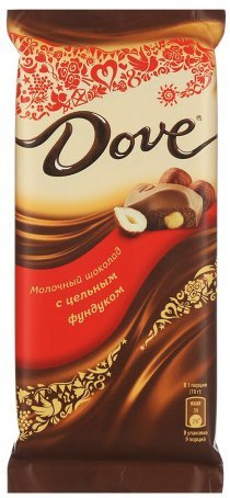 Шоколад молочный Dove Цельный фундук 90г Шоколад молочный Dove Цельный фундук 90г