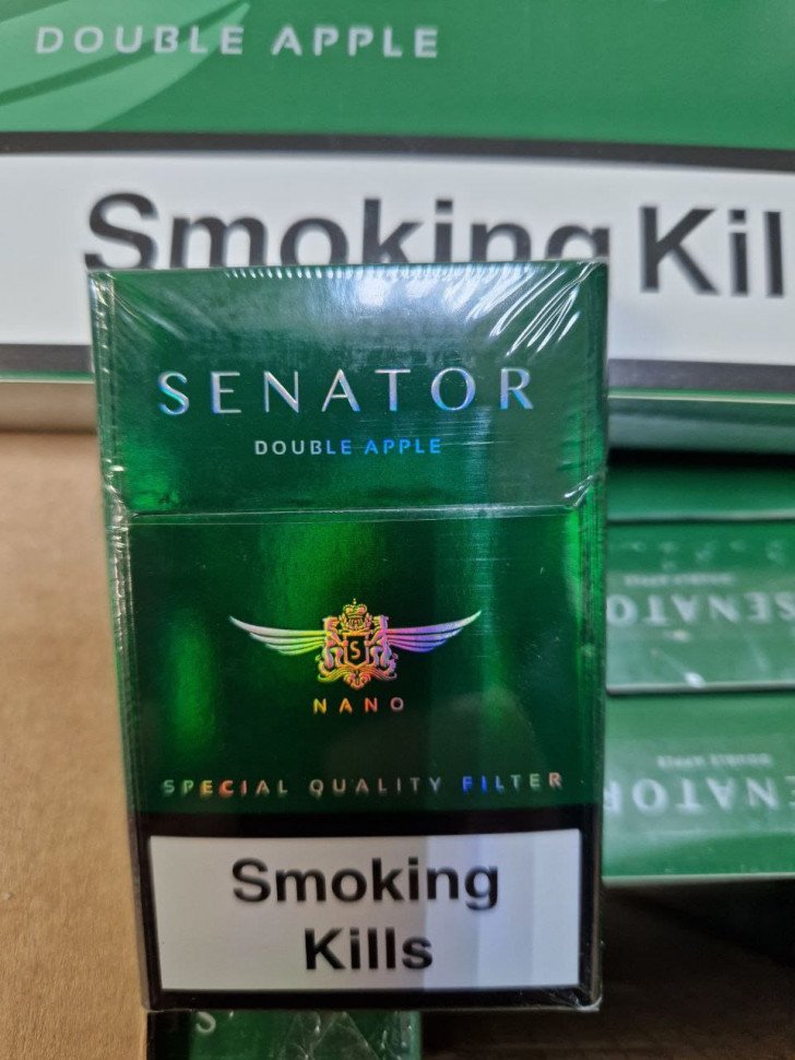 Сигареты Senator Double Apple (Блок Картон) оптом Сигареты Senator Double Apple (Блок Картон) оптом