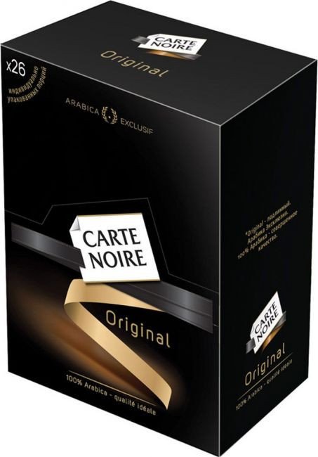 Кофе растворимый Carte Noire в пакетиках 26x2г оптом Кофе растворимый Carte Noire в пакетиках 26x2г оптом