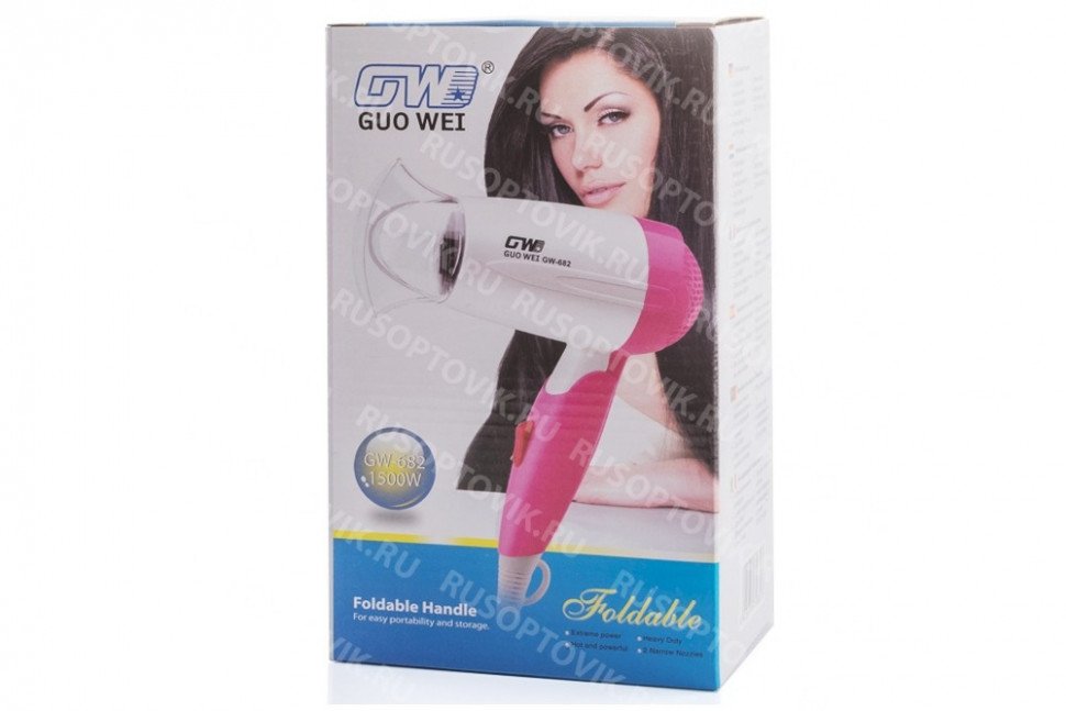 Фен для волос Guo Wei GW-682 1000W оптом Фен для волос Guo Wei GW-682 1000W оптом