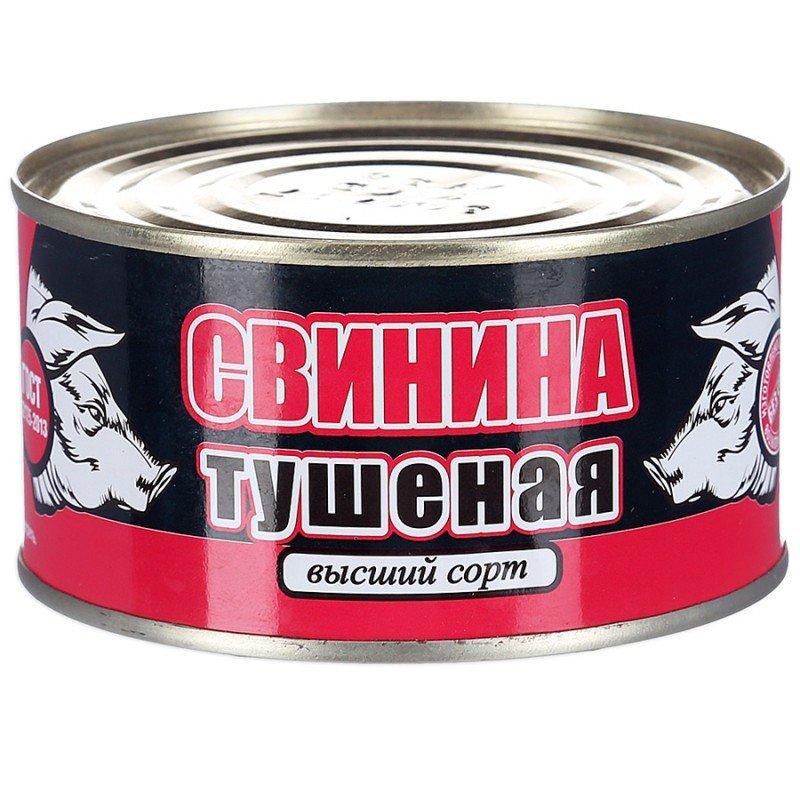 Свинина тушеная высший сорт Скопинский МК 325 г оптом Свинина тушеная высший сорт Скопинский МК 325 г оптом