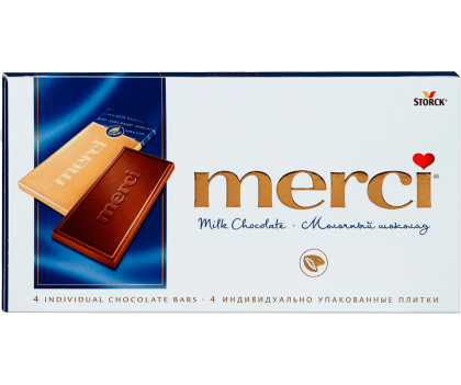 Шоколад Merci Молочный шоколад 100г оптом Шоколад Merci Молочный шоколад 100г оптом