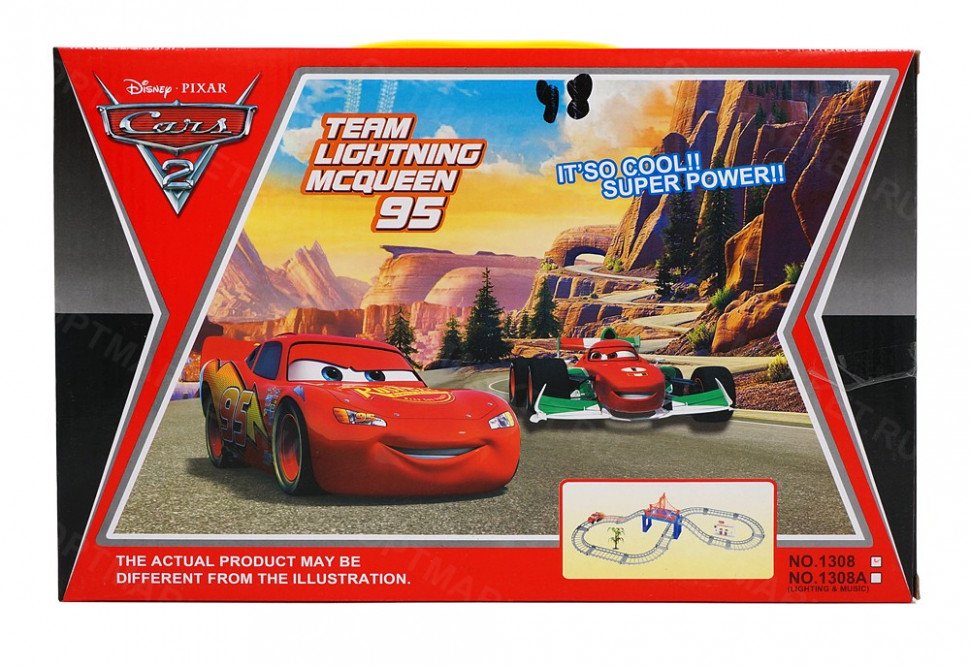 Автотрек Team Lightning McQueen 95 оптом Автотрек Team Lightning McQueen 95 оптом