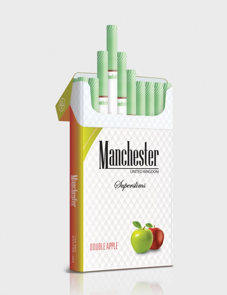 Сигареты Manchester Double Apple Superslims Сигареты Manchester Double Apple Superslims